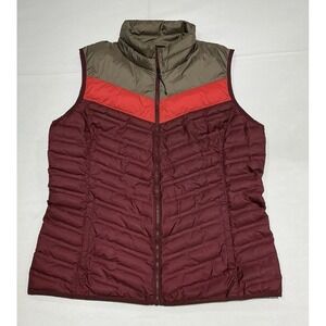 Alpine Design Explorer Puffer Vest Womens Large Red Preppy Casual Outdoors